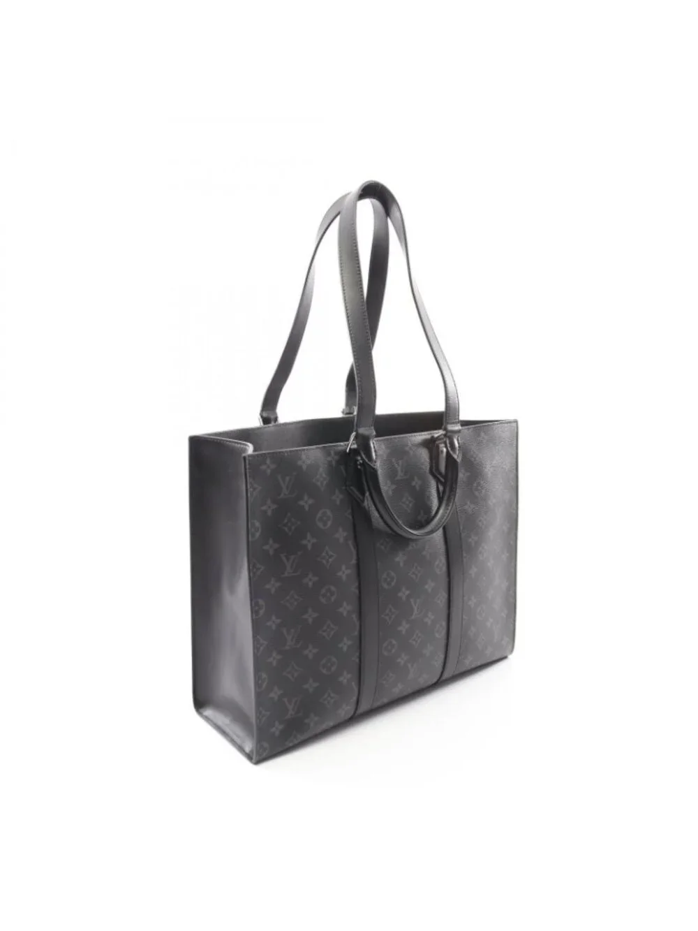 Louis Vuitton Tote Sac Plat Co Ting Canvas Leather
